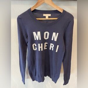Women's BR Mon Cheri 100% cotton lightweight sweater size small